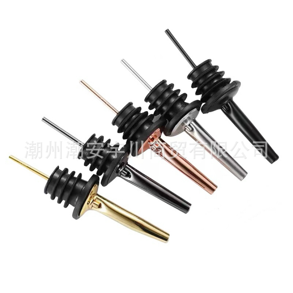 Fancy cocktail pourer stainless steel wine mouth wine stopper universal pouring mouth bar wholesale