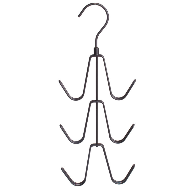 Amazon Hot Selling 360 ° Rotating Metal Hook Rack Multifunctional Handbag Tie Hardware Hanger Storage