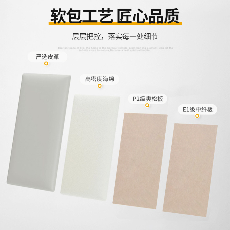 Factory direct supply hexagonal soft bag children anti-knock tatami wall background self-adhesive Kang headboard soft bag