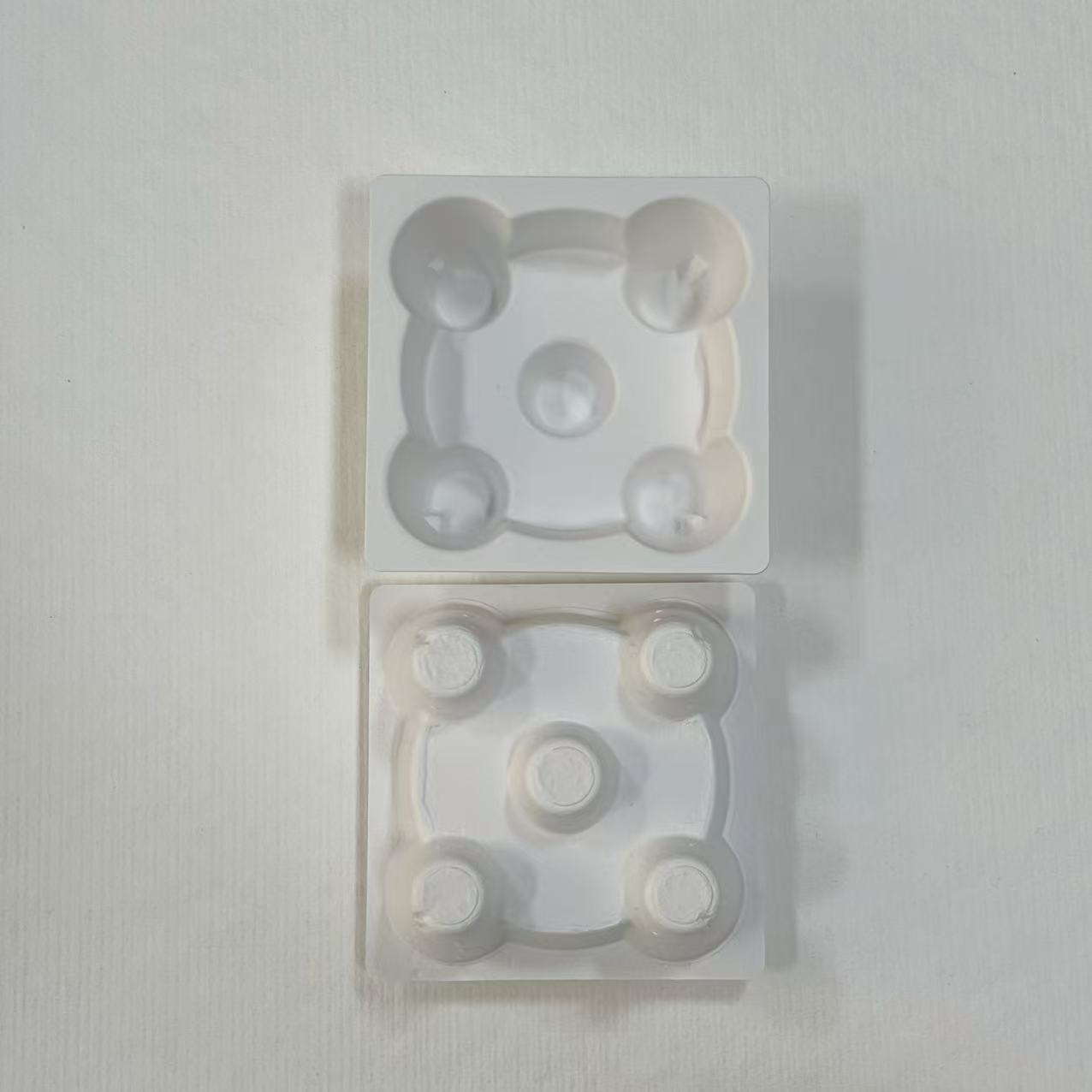 Paper Pulp Molding Manufacturer Supplies White Wet Press Wine Inner Tray Packaging, Biodegradable Environmentally Friendly Materials