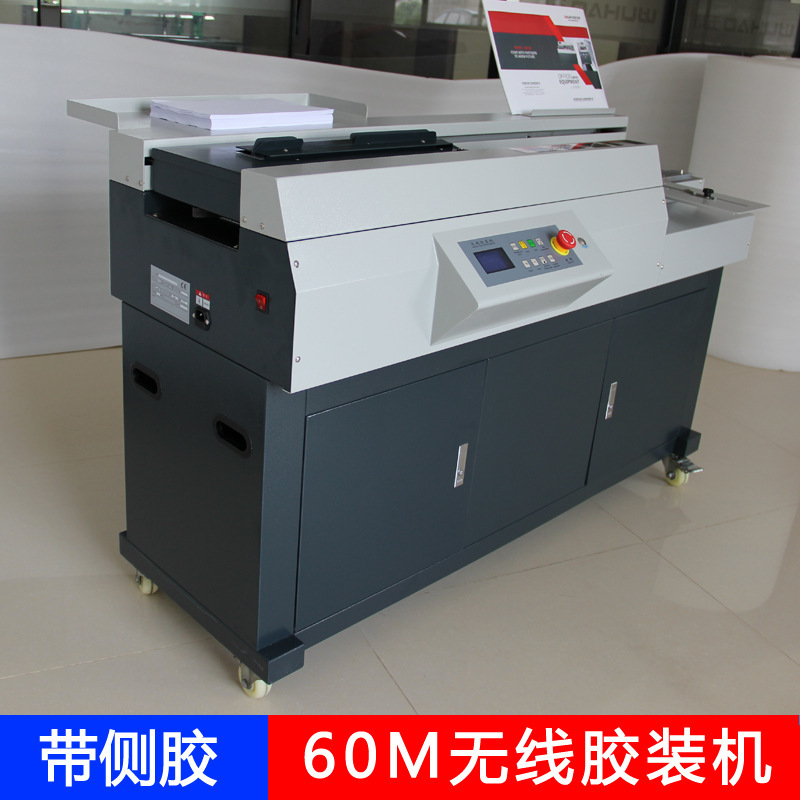 60m Wireless Fully Automatic Cabinet Glue Binding Machine A4 Tender A3 Document Book Paper Report Contract A3 Binding Machine