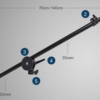 Ruifutu ceiling lamp rack cantilever horizontal shelf soft light paper bracket professional soft light box with sandbag photography equipment