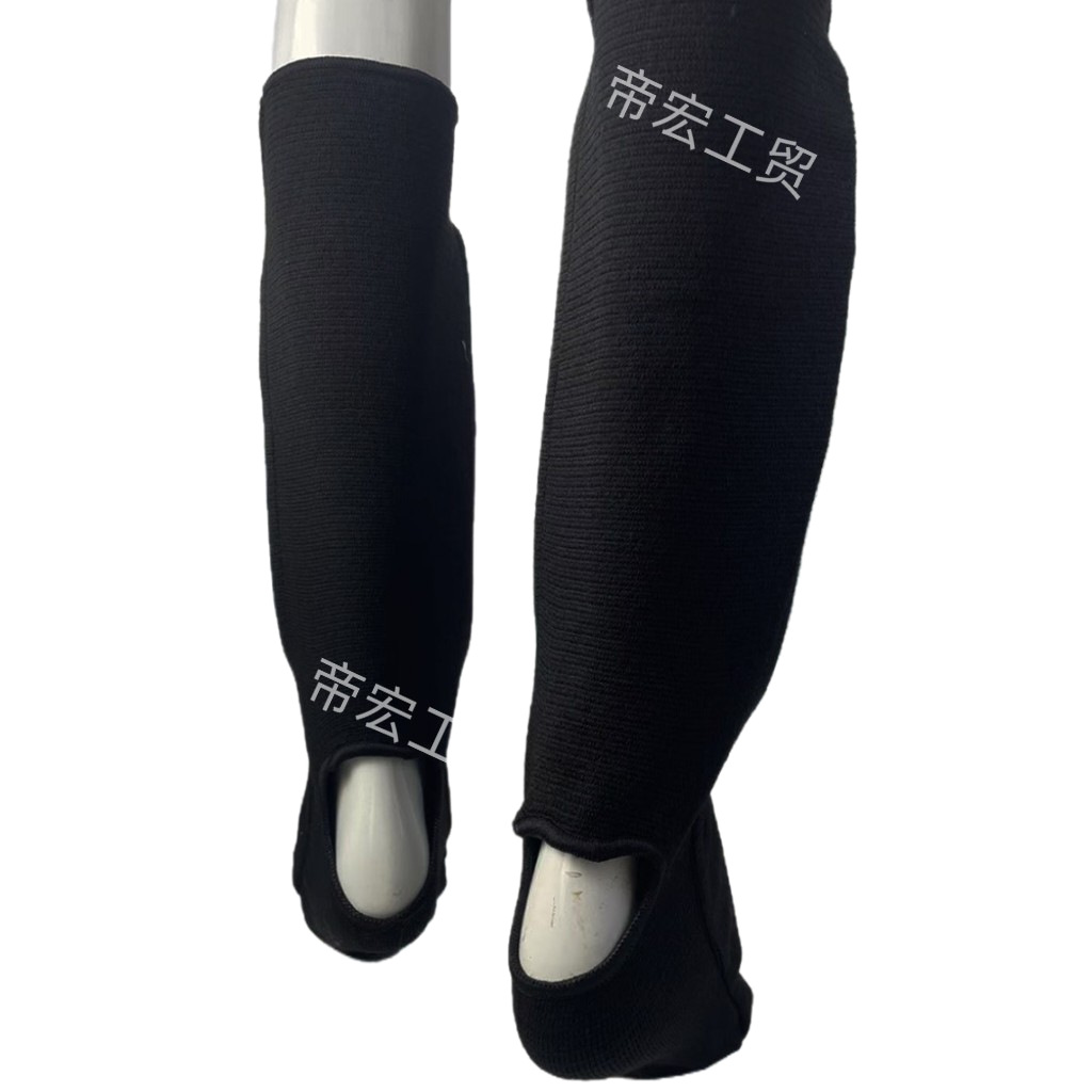 Knitted Cotton Leggings Fighting Protective Tibia and Instep Fighting Training Leggings for Men and Women