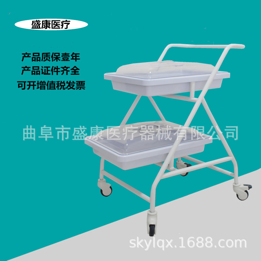 Медицинская тележка для передачи эндоскопов, гастроинтестинальный эндоскоп, волоконно-оптическая тележка, тележка из нержавеющей стали для инструментов