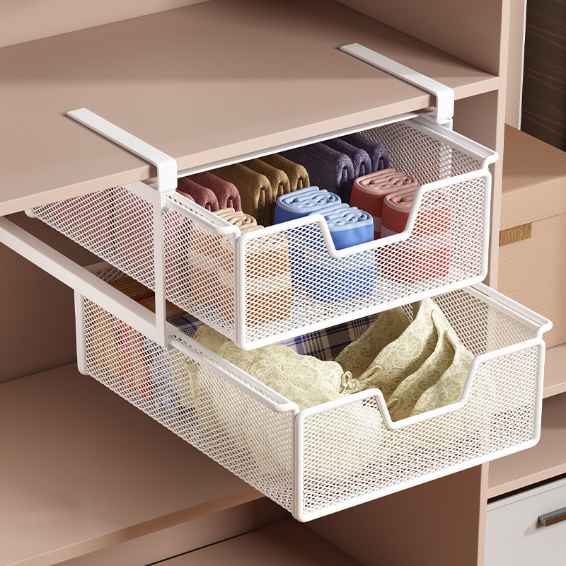 Drawer-Type Underwear Storage Box Hanging Double-Layer Hanging Socks Organizer Compartment Wardrobe Classification Dormitory