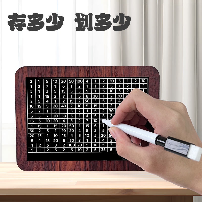 in stock MoneyBoxwithCounter wooden piggy bank can enter and exit children's storage tank decoration living room