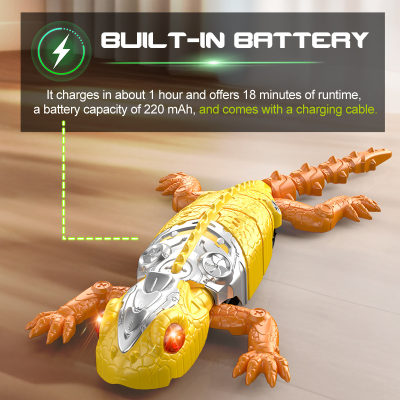 Cross-Border Electric Remote Control Wall Climbing Lizard Chameleon Simulation Crawling Charging Gecko Animal Remote Control Car Boy Toy