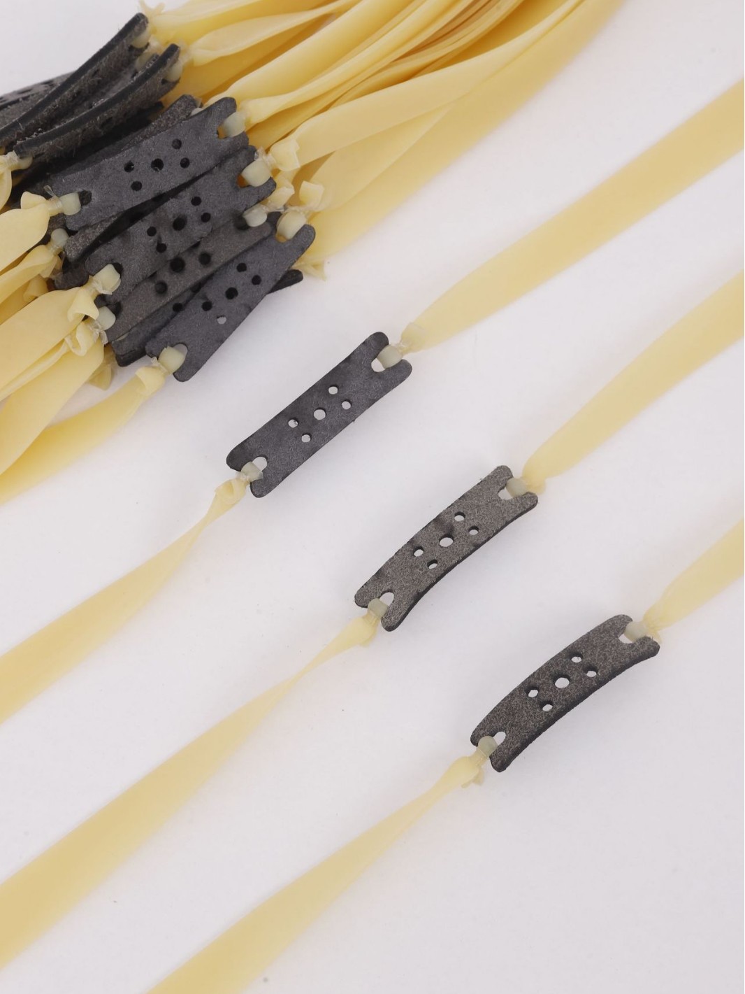 Precision-Tied 2012 Tapered Plain Flat Rubber Band, Anti-Freeze, Thickeneded and Durable, Selected 0.8-2.5 Thickness 22 Long