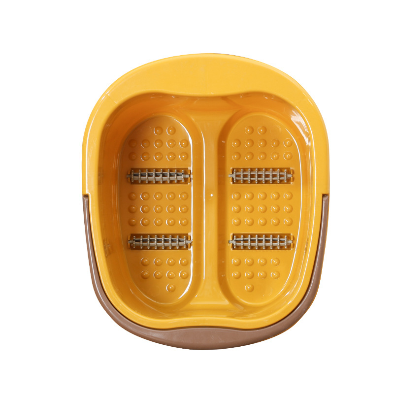 Plastic Foot Bath Bucket Little Yellow Duck Thickened Four-Wheel Foot Bath Adult Portable Advertising Gift Printed Foot Bath Basin