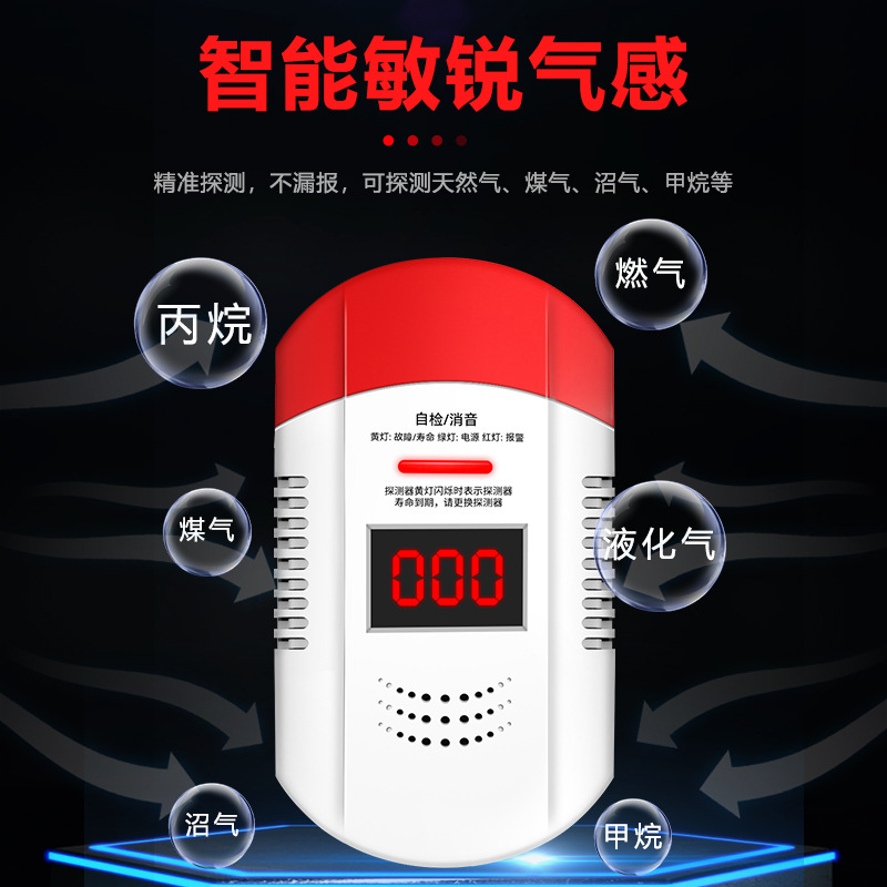 Carbon monoxide alarm household honeycomb briquette smoke co outdoor portable car carbon monoxide detector battery
