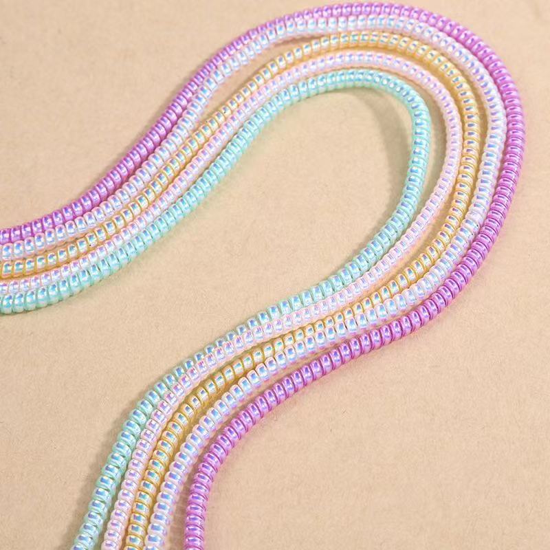 1.56m Mobile Phone Data Cable Protection Rope Protective Cover Data Cable Winding Spring Rope Factory Direct Sales Wholesale