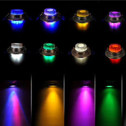 Светодиодный точечный светильник, цветной потолочный свет, встроенный атмосферный свет, автоматическое затемнение