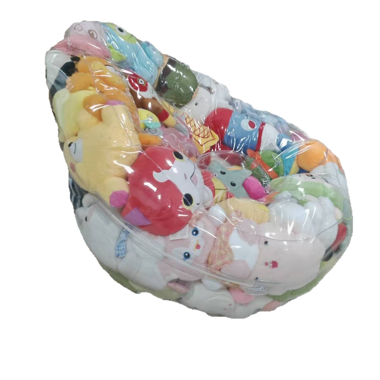 Sofa Cover Doll Transparent Storage Creative Zipper Drop-In Doll Eye Outer Opening Sofa Storage