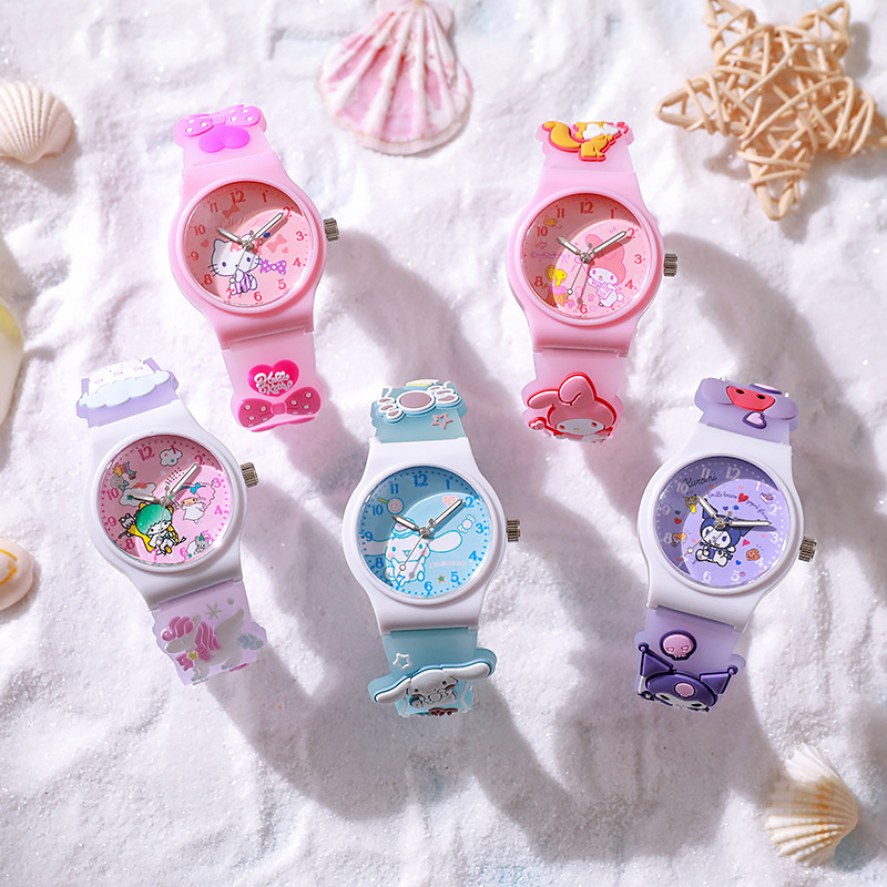 New Cute Cartoon Children's Watch Jelly Primary School Student Watch Quartz Watch Boy Girl Gift