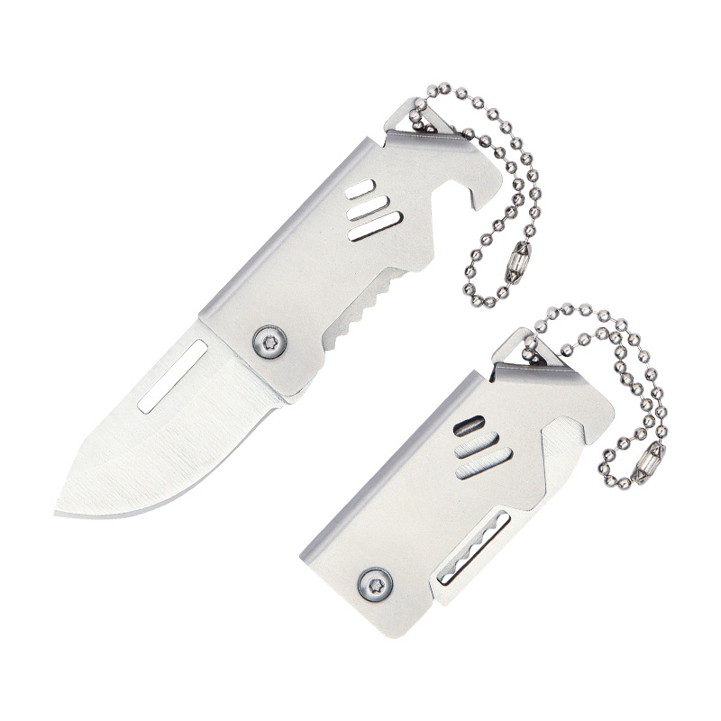 Manufacturer's In-Stock Keychain Mini Knife Utility Knife Gift Express Folding Knife Portable Bottle Opener Knife
