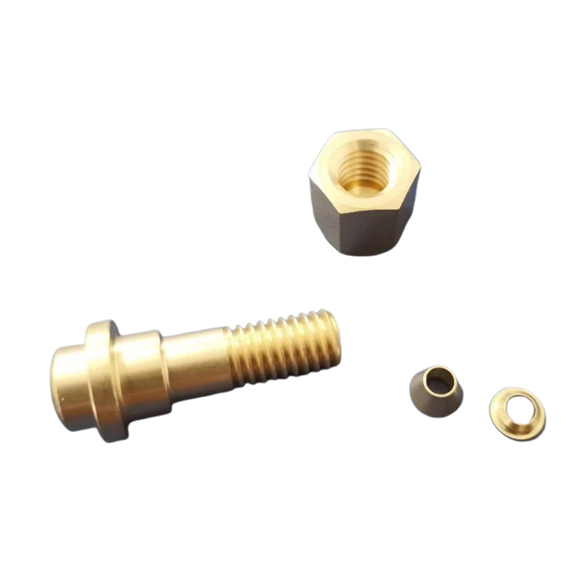 Gas chromatograph brass pressure relief valve joint double clamp sleeve 1/8 supply Agilent Shimadzu chromatography straight-through tee