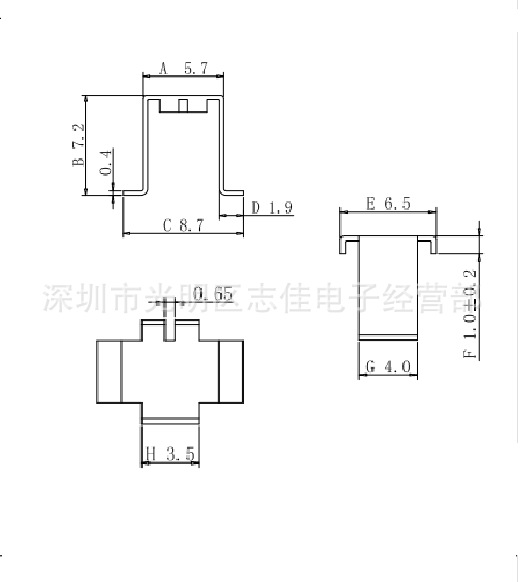 EE8.3-1 стальной зажим трансформатора железный замок стальной зажим трансформатора стальной зажим железный зажим