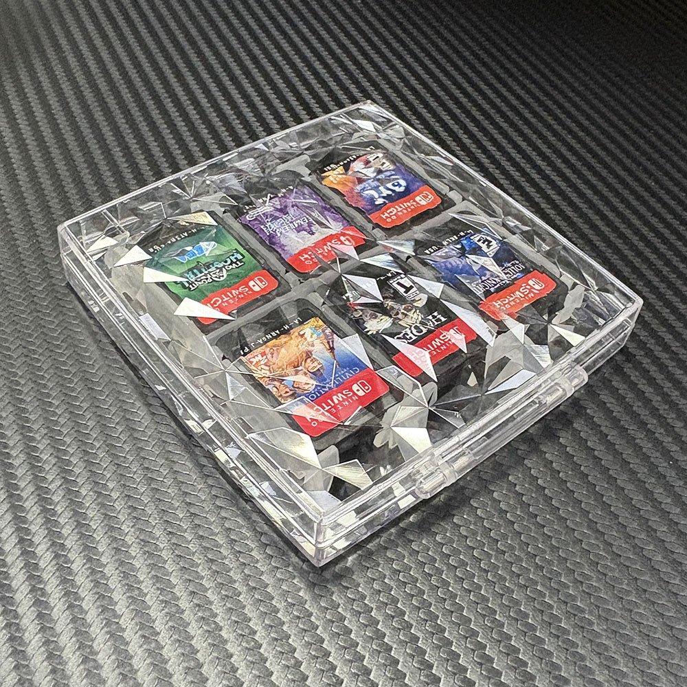 Factory Direct Crystal cassette box 12-bit Nintendo game cassette box New switch game card storage box