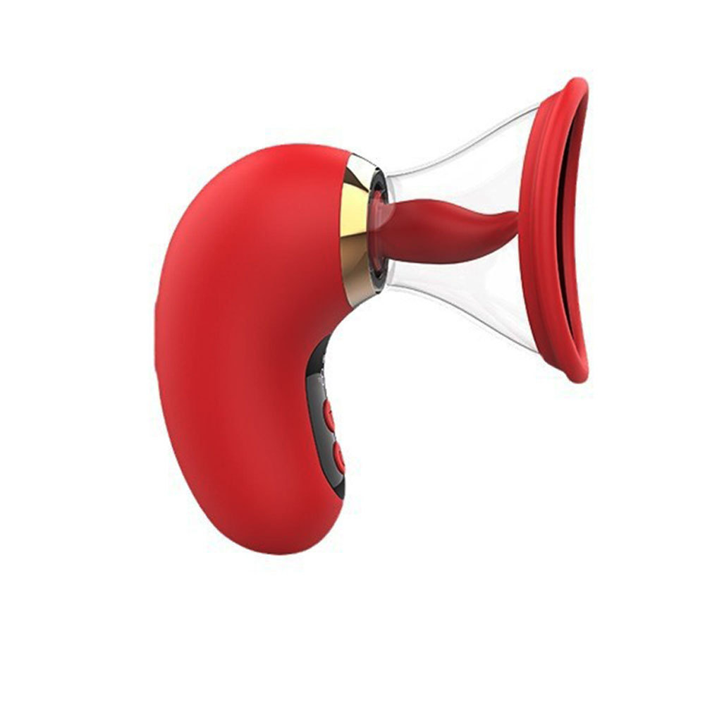 Anna Digital Display Handheld Sucking and Licking Breast Pump Female Masturbation Sucking Simulated Tongue Mimi G-Spot Honey Bean Vibrator