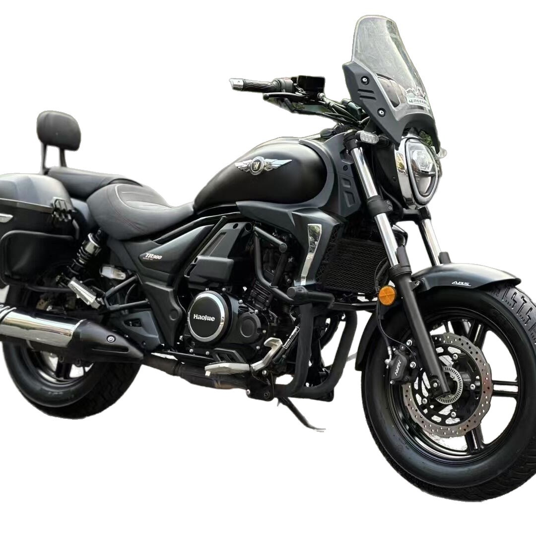 National Iv Efi Haojue Tr300 Twin-Cylinder Water-Cooled Prince Motorcycle Men's Travel Retro Cruiser Motorcycle