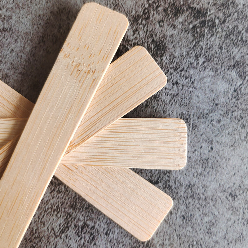 Bamboo disposable spoon Knife and Fork set degradable takeaway tableware bag 17cm bamboo knife bamboo fork wholesale printable LO