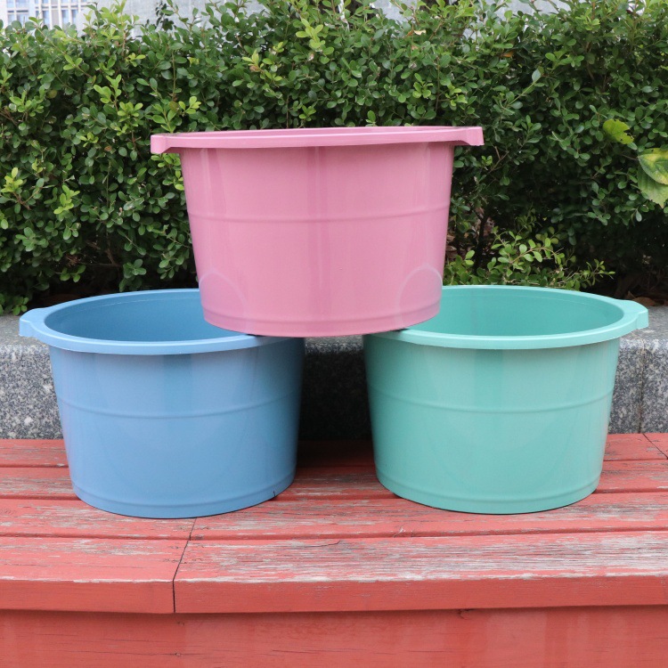 Thickened Plastic Raised Massage Foot Bath Bucket, Deepened Hand and Foot Bath Basin, Large Durable Foot Bath Basin