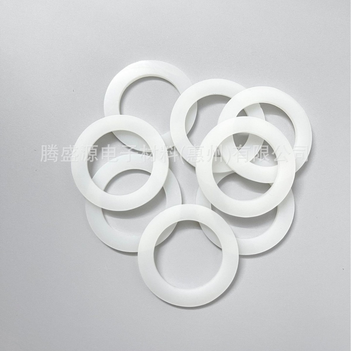 Silicone Gasket Food-Grade Waterproof Gasket Self-Adhesive Round Bottle Cap Seal Shock-Absorbing Die-Cut Flat Gasket Silicone Rubber
