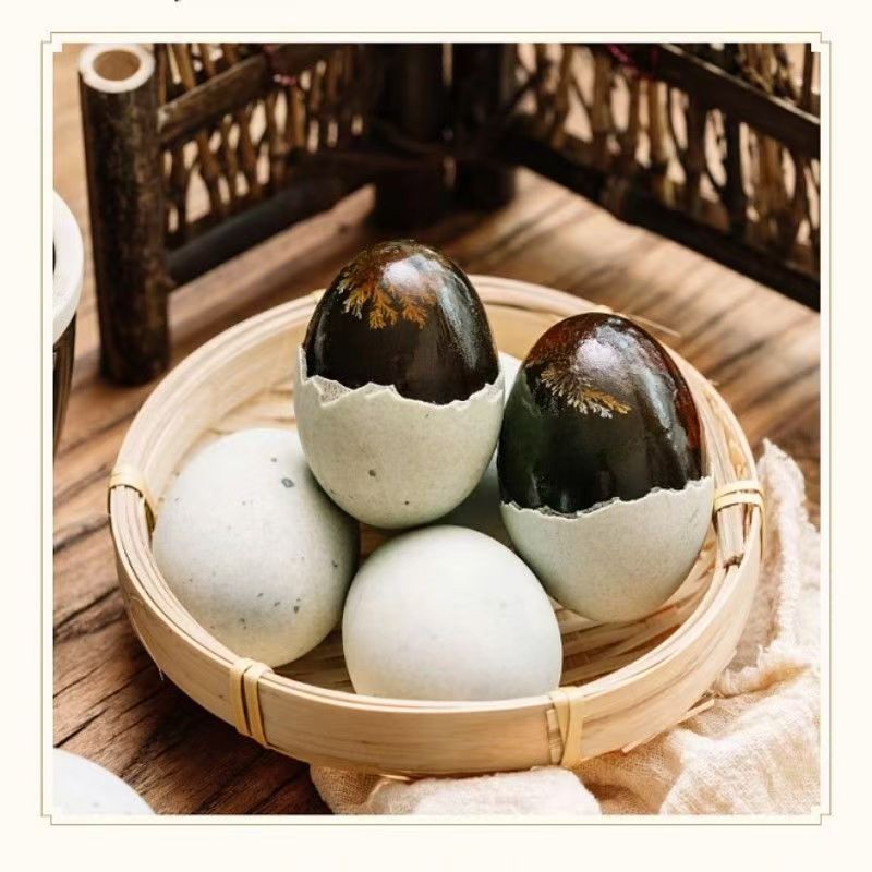 Preserved Eggs, Pine Flower Eggs, Wholesale Duck Eggs, Preserved Eggs, 40-80 Grams, 30 Pieces, Whole Box, Free Shipping, Instant Food, New Product