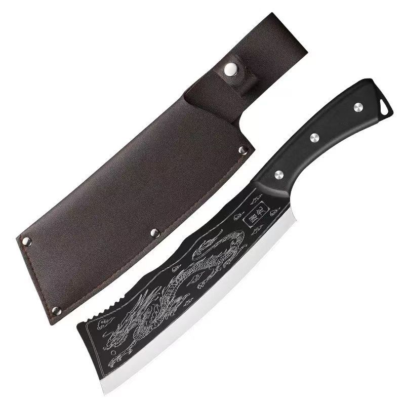 Yangjiang factory in stock stall running Jianghu household dragon knife outdoor chopping knife kitchen chopping knife sharp meat kitchen knife