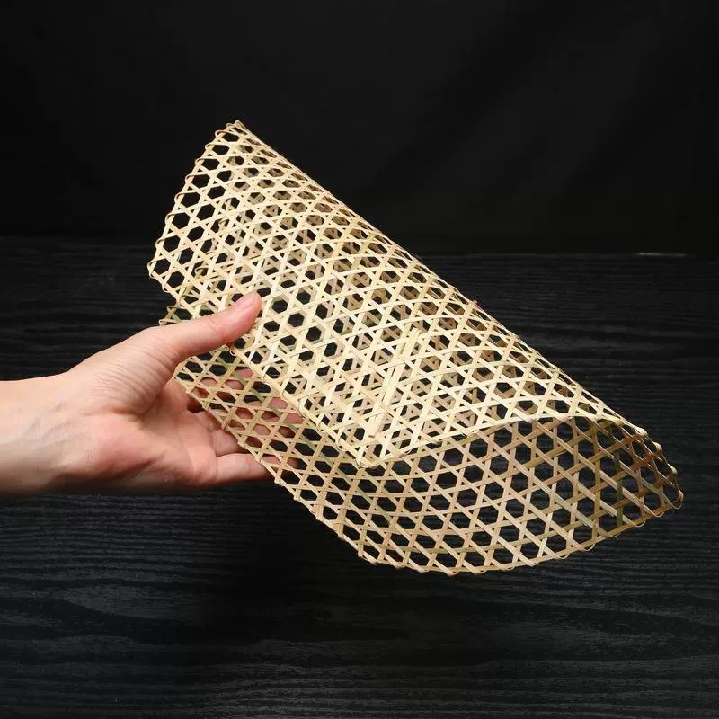 Bamboo Steaming Pad Bamboo Net Bamboo Mat Steaming Cage Pad Bamboo Net Pad Anti-sticking Bamboo Pad Pot Bottom Stewed Fish Anti-paste Artifact Bamboo Net