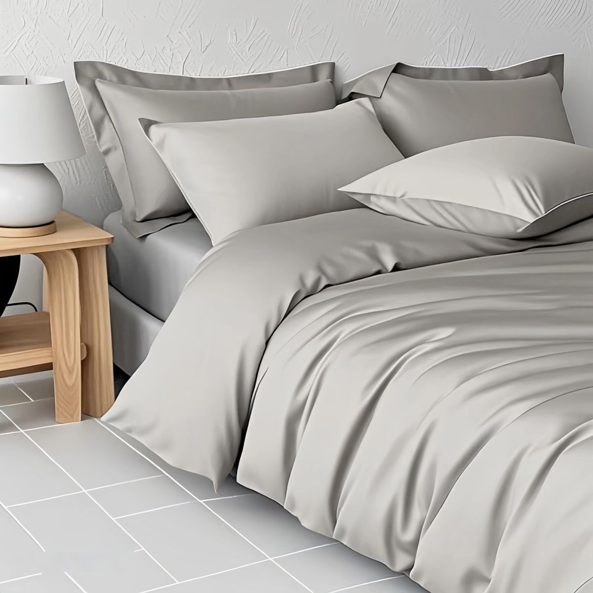 Xinjiang Long-Staple Cotton Satin 100% Pure Cotton Duvet Cover, Simple Solid Color, Mercerized, Soft, Versatile for All Seasons, Wholesale Factory