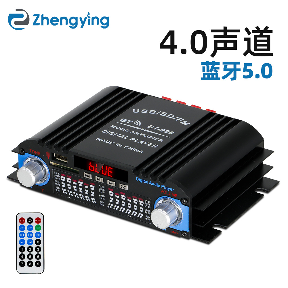 Усилитель мощности BT-998 мини малый канал, домашний автомобильный усилитель