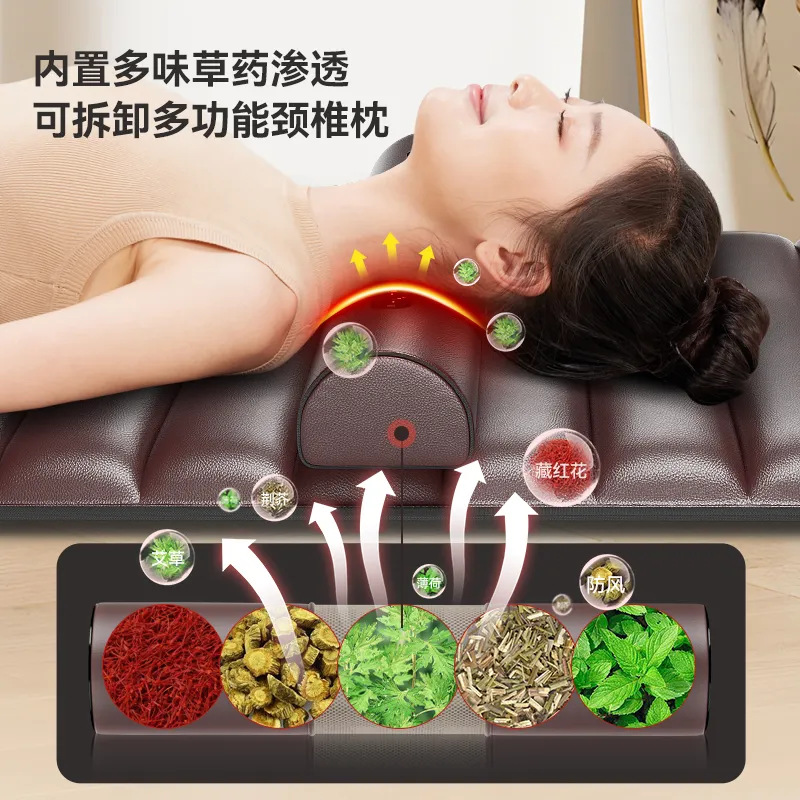 Home Full Body Massage Mattress Multifunctional Cervical Spine Massager Kneading Waist Massage Cushion Electric Massage Chair Electric