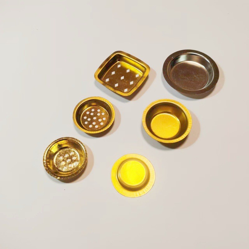 Incense Burner Iron Cup Porous Iron Bowl Small Creative Cultural Incense Burner Accessories Mini Golden Iron Art Aromatherapy Accessories Stamping