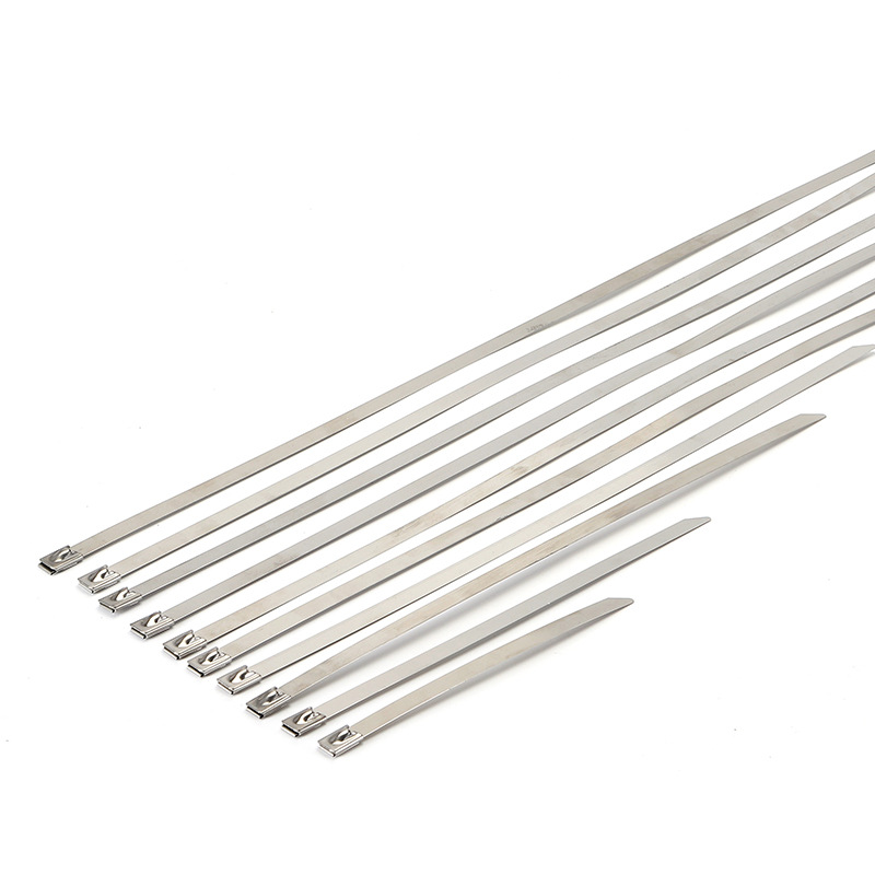 Wholesale 201 stainless steel ship tie self-locking wire bridge metal outdoor marine wire harness tie