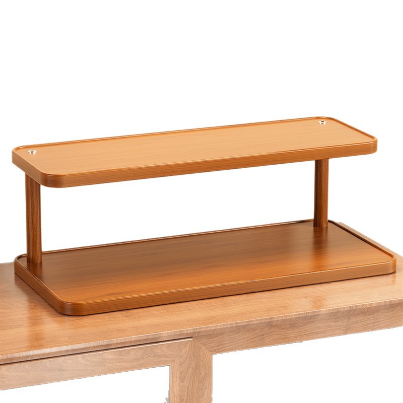 Desktop Tea Cup Storage Rack Small Bogu Rack Chinese Multi-Functional Ornament Rack Tea Set Display Rack