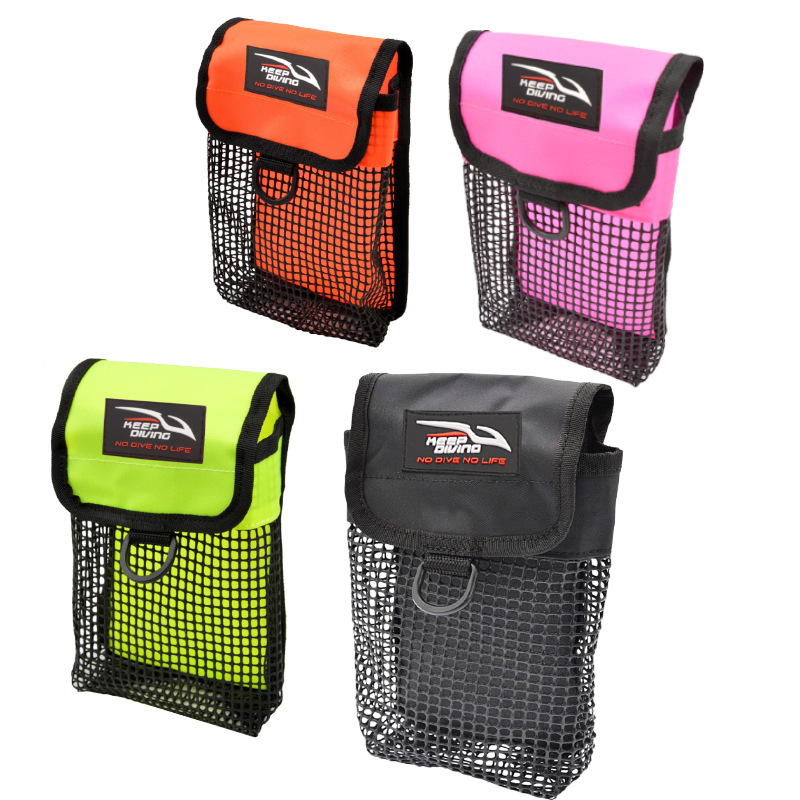 Diving Elephant Wire Pulling Wheel Bag Flow Hook Flashlight Mesh Bag Accessories Bag Underwater Cosmetics Bag Scuba Back Fly Bcd Side Hanging
