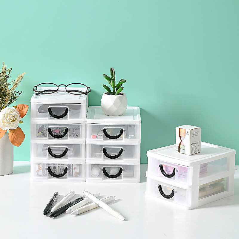 Multi-layer Drawer Type Transparent Medicine Storage Box Desktop Dustproof Drawer Box Nail Polish Skin Care Storage Cabinet for Hair