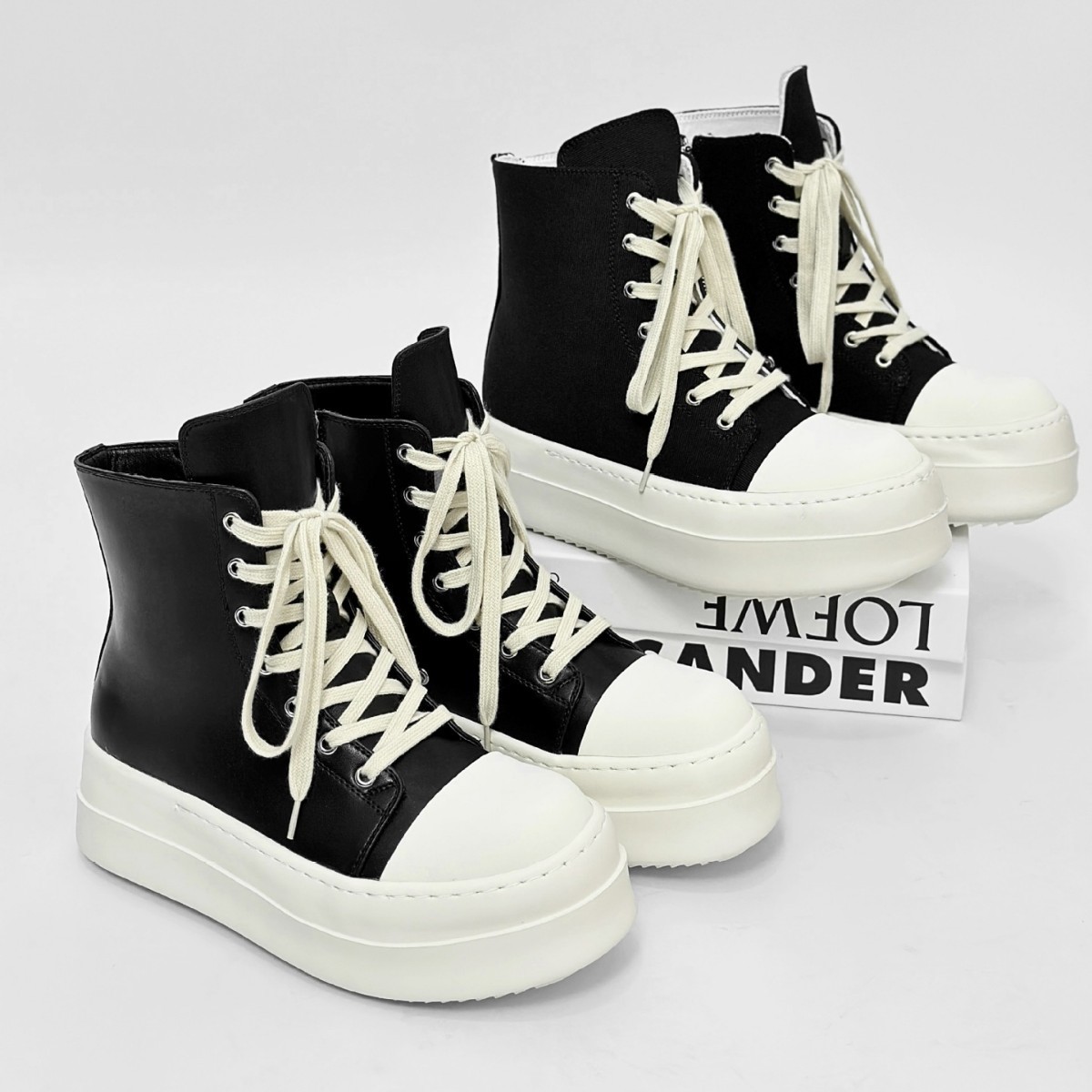 Высокие платформенные ботинки, мужские, на молнии, американский стиль