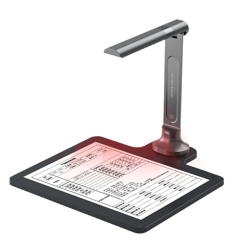 Deli Gk633 High-Resolution Scanner with 16 Million Pixels, Hard Base, A4 Document and Book Pdf High-Definition Projection Scanner