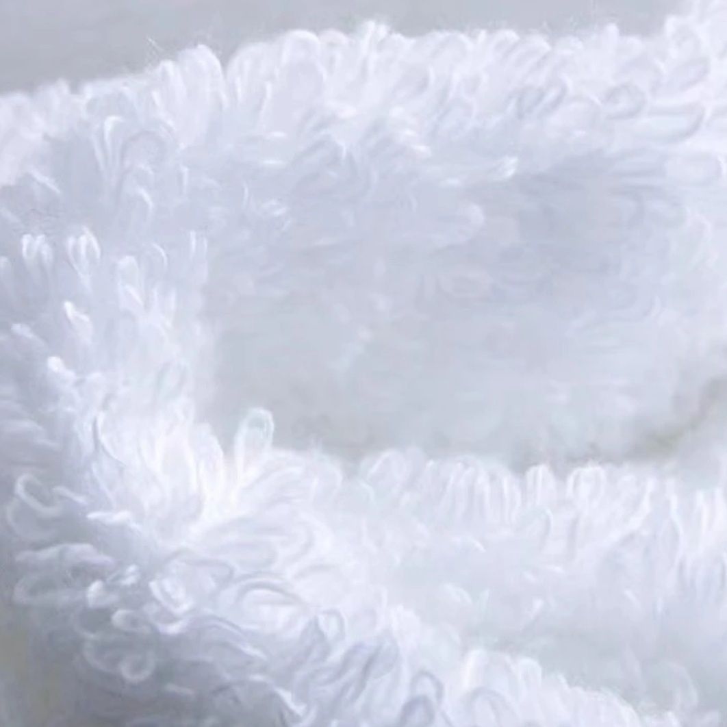 White Towels Wholesale for Hotels and Guesthouses, Thick Towels for Beauty Salons and Bathing, White Embroidered Bath Towels, Factory Supply Chain Wholesale