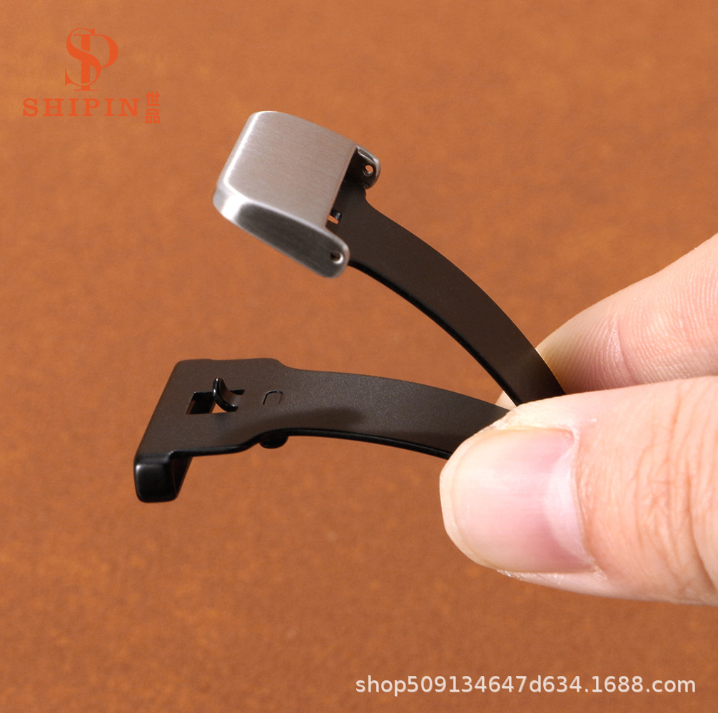 High-End Accessible Luxury Silicone Strap Buckle Special 304/316L Stainless Steel Smart Watch Buckle Foldableing Buckle Hot Style