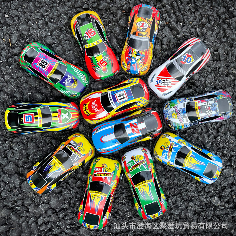 Wholesale alloy car iron car children's toy pull back car car TikTok explosion simulation model decoration bulk