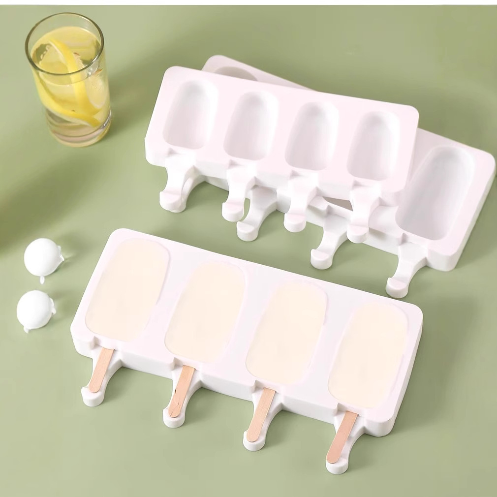 New Ice Cream Mold Silicone Popsicle Mold Menglong Ice Cream Mold Handmade DIY Ice Cream Mold Box