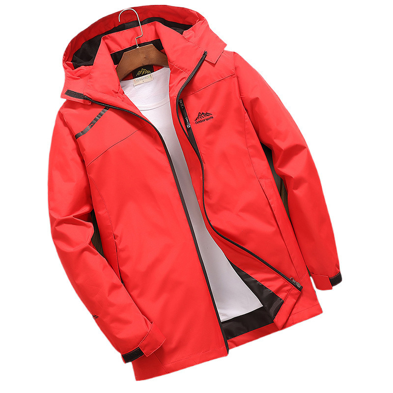 Manufacturer Approved Autumn Outdoor Sports Mountaineering Clothing Loose Large Size Single Layer Jacket Men's Windproof Jacket