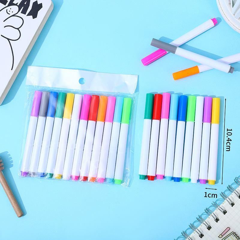 Factory wholesale student highlighter office color pen key line watercolor pen LED light board pen