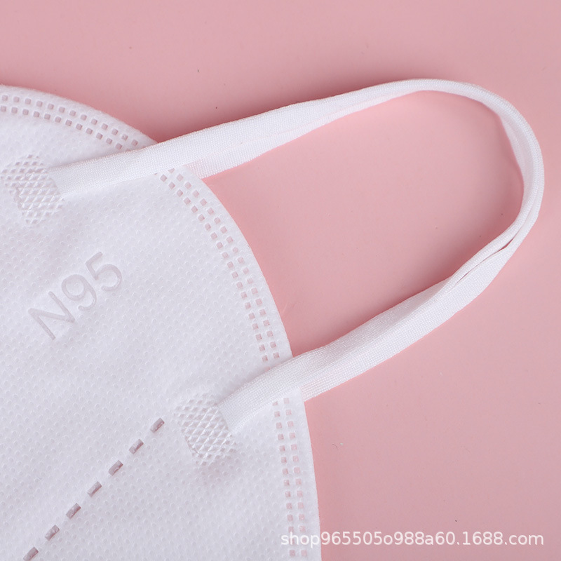 Kn95 Masks Are Individually Packaged for Adults, White, Breathable, Five-Layer Disposable Protective N95 Masks for Winter Warmth