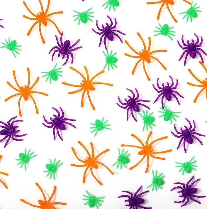 Паук на Хэллоуин из хлопка с маленьким пауком, рождественские игрушки, 4 цвета, 5см*4.5см