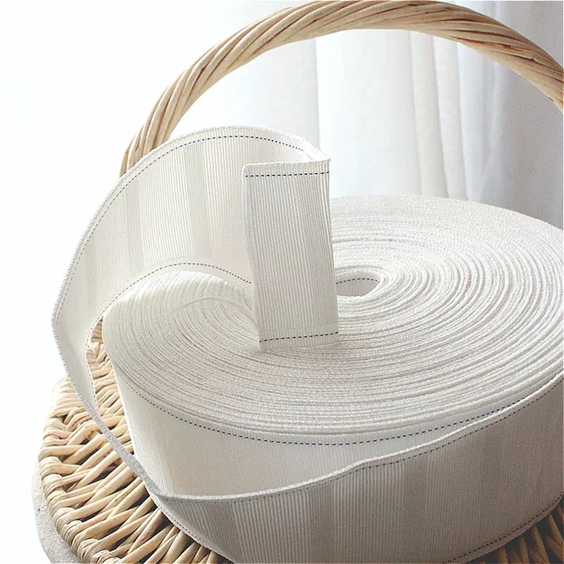 in stock Curtain Cloth with Cotton Strip White Cloth Strip Curtain Accessories Cloth Bag Thickened Curtain Belt