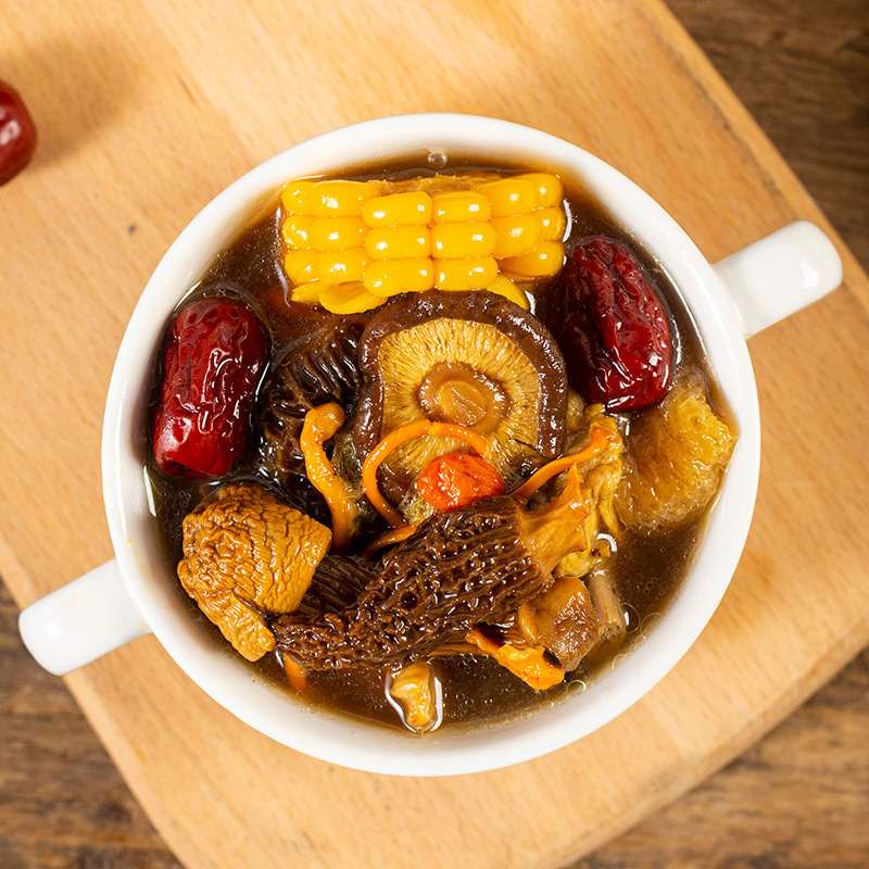 Yunnan Colorful Mushroom Soup Packs, Bamboo Fungus, Coconut Chicken Soup Packs, Soup Ingredients, Morel Mushrooms, Deer Antler Mushrooms, Stewed Chicken, Stewed Duck